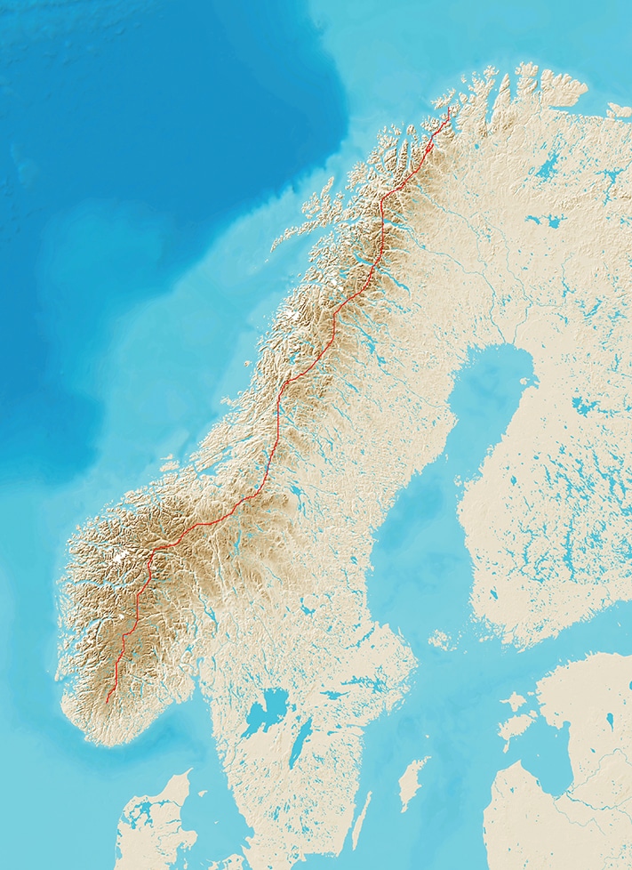 711_Nordryggstien med rute