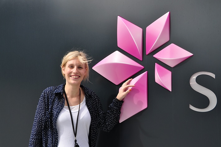 Maren Kristine Hustad Kleven er veldig fornøyd. Alt som forbindes med jobben som geolog i Statoil synes hun er positivt. Foto: Halfdan Carstens